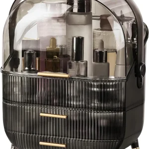 תיבת איפור מפוארת צבע שחור NY-9757