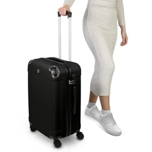 סט 3 מזוודות יוקרתיות Swiss Hufesen Black SF5