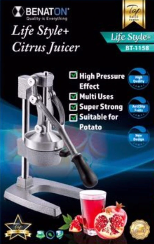 מסחטת מיץ מקורית ומקצועית לסחיטת הדרים ורימונים BENATON BT-1158 – תמונה 4