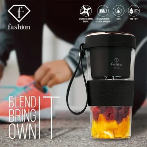 כוס שייקר נייד אלחוטי 400 מ"ל FASHION TV FTV0176