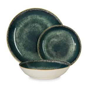 סט כלי אוכל 18 חלקים פורצלן BH10300 Berlinger haus Green