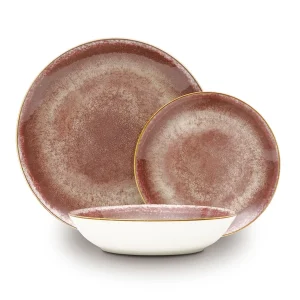 סט כלי אוכל 18 חלקים פורצלן BH10303 Berlinger haus Rose Gold