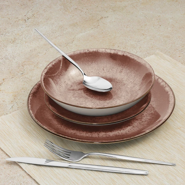 סט כלי אוכל 18 חלקים פורצלן BH10303 Berlinger haus Rose Gold – תמונה 5