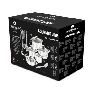 סט סירים וכלי מטבח 17 חלקים Blaumann  BL-4119