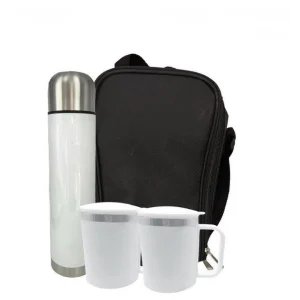 סט תרמוס -2 בקבוק 500 מ"ל + כוסות לבן NY-55595