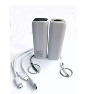 מטען נייד power bank 2600 אפור לבן NY42600