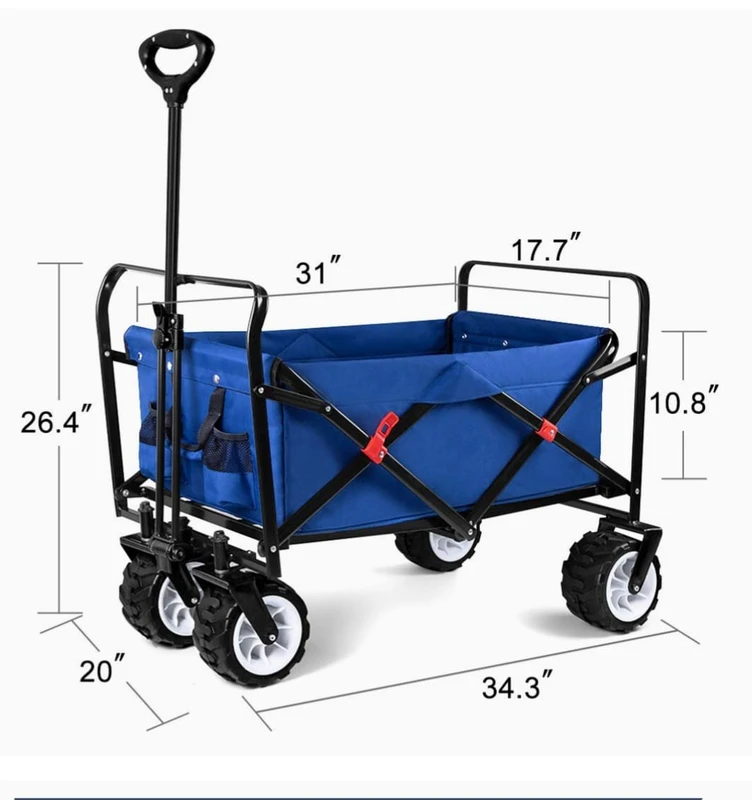 עגלת קמפינג מקצועית מתקפלת American Camping JX005